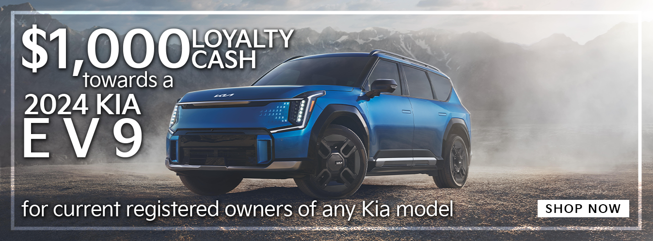 $1,000 loyalty Bonus Cash towards a 2024 Kia EV9
